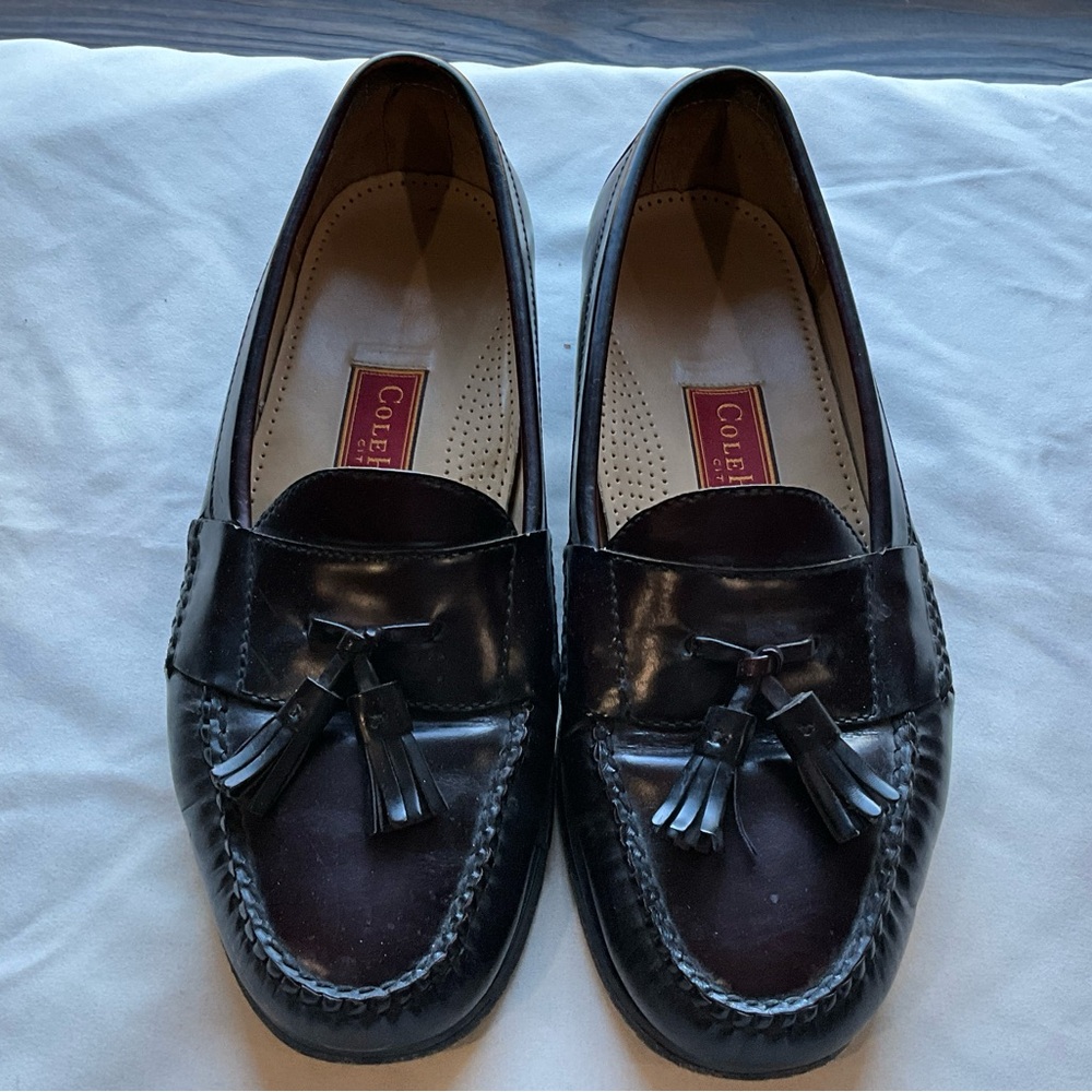 Cole Haan Men’s Dark Burgundy Pinch Tassel Loafers Size 11.5